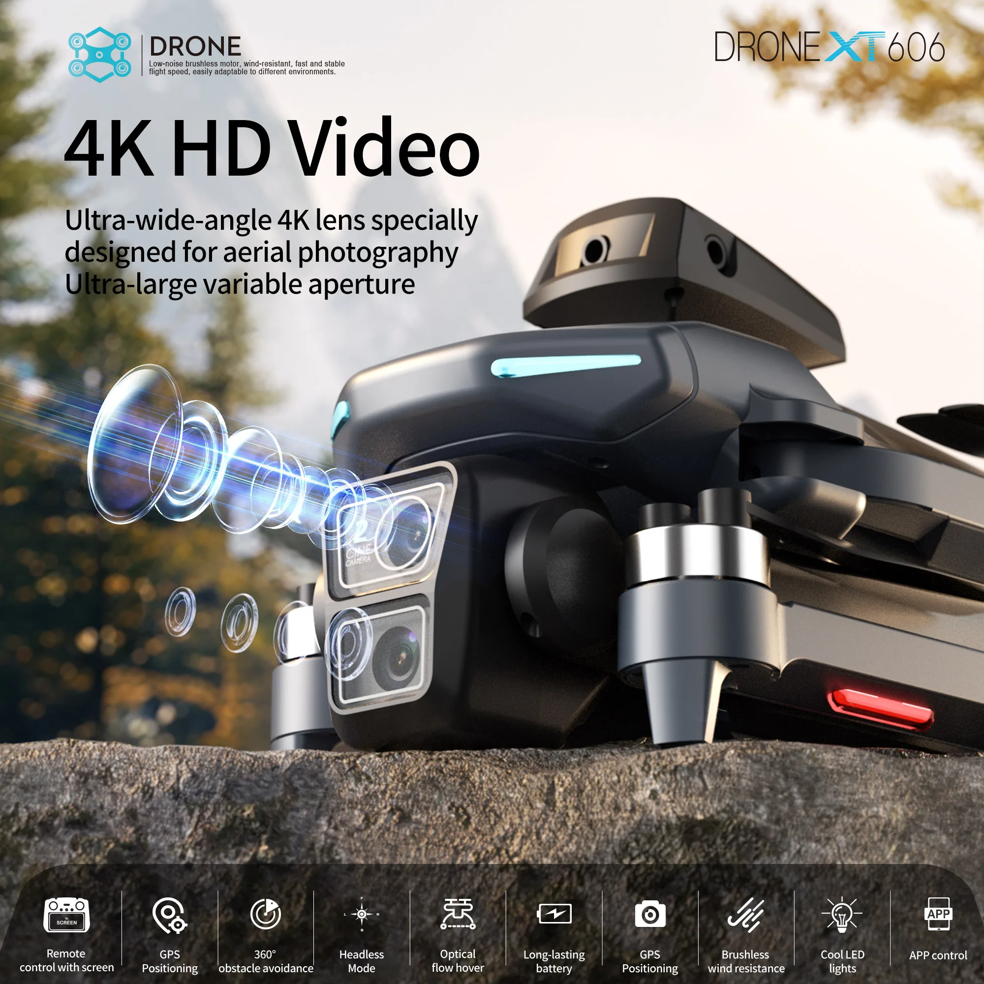 Drone GPS Original XT606 MAX 4 - Jjrc Drone X12 avis et prix